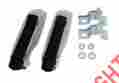 1199-66r Pg Classic Mopar 1966 Charger Rear Bumper Guards With Pads
