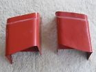 141-707-337 Vw Karmann Ghia Original Pair Rear Bumper Bracket Covers