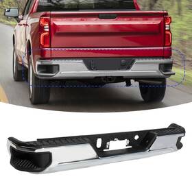 1113rb 1firstmotor New Chrome Front Bumper Step For 19-24 Silverado/sierra 1500 Replace Assembly