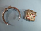 20205400 Vintage 1980-92 Cadillac Trunk Emblem Lock Cover Chrome Wreath Trim