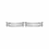 28-22015-1 Eckler S Model A Ford Rear Bumper Bar Set Polished Stainless Steel 1930-31 Only