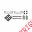 28-22016-1 Eckler S Model A Ford Rear Bumper Master Kit Polished Stainless Steel 1930-31 Only