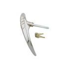 32-10316-1 Trunk Handle With Cylinder Keys Chrome Ford Eckler