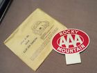 38-39-40-46-48-49-52-55-57-58-400-302-350-50-51 Aaa Vintage Nos Rocky Mountain License Plate Topper Gm Ford