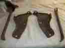 3872193 Gm 1966 67 Chevrolet El Camino Chevelle Wagon Rear Bumper Brackets Nice