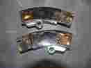3966601 3966602 Gm Unrestored C3 Chevrolet Corvette Chrome Windshield Corner Molding Set