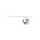 44-43338-1 Scott Drake Ford Mustang Trunk Lid Prop Rod