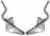 50658-8014-ns 1965 66 Mustang Coupe Conv Billet Air Frame Trunk Hinges-steel Lid