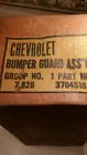 3704518 53 54 Gaurd Front Chevrolet 52 Nos Bumper