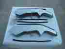 549321-c91 International Harvester 1971-1973 Light Truck-travelall Front Bumper Guards Nos