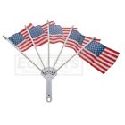 57-332998-1 Ecklers Automotive Chevy Chrome Flag Holder With Five American Flags
