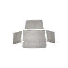 60-37332-1 Premier Quality Products Trunk Mat Fleece Ford Galaxie Black Gray