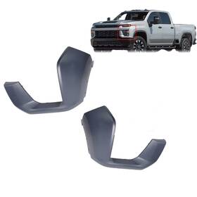 84678867 Pair Front Bumper Filler Primed For 2020-2023 Chevy Silverado 2500 3500 Hd Lh Rh