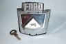920003531 Ford Vintage Trunk Emblem Lock Bezel Assembly Key