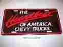 99a0025 Gm Classic Car License Plate The Heartbeat Of America Chevy Trucks 1282
