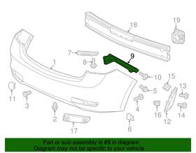 71598-tx6-a01 Acura New Oem Genuine 2013-2018 Ilx Spacer Lh Rear Bumper Side