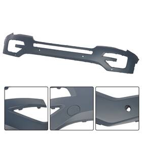 943844 Aftermarket Front Upper Bumper Cover For 2016 2017 Ford Explorer Primed With Sensor Holes Black