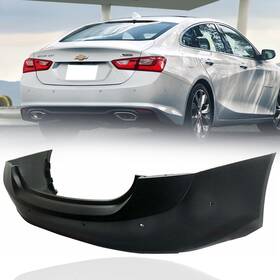 1-1431848-047115 Aftermarket Products Unpainted Rear Bumper Cover For 2016-2018 Chevy Malibu With Sensor Holes Gm1100979
