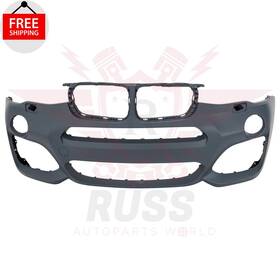 51118064117-pfm Aftermarket Products New Front Bumper Cover Primed Fits 2015 2016 2017 Bmw X3 2015-2018 X4 Bm1000375