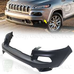 5nj52trmaa Aftermarket Products Primed Front Upper Bumper Cover New Replacement For 2014-2018 Jeep Cherokee