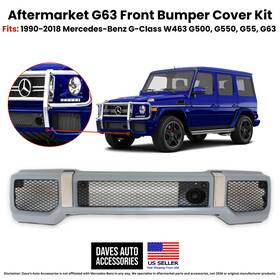 A4638850025 Aftermarket Products G63 Style Front Bumper For Mercedes G-class 90-18 W463 G-wagon G55 G550
