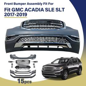 Sstbp250111393 Aftermarket Products For Gmc Acadia Sle Slt 2017-2019 Front Bumper Cover Grille Assembly Kit Set