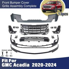 Sstbp250116565 Aftermarket Products Front Bumper Cover Grille Assembly Kit Complete For Gmc Acadia 2020-2024