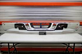 To1102245 Aftermarket Products 2007 2013 Toyota Tundra Rear Bumper Cover Chrome With Sensor Holes