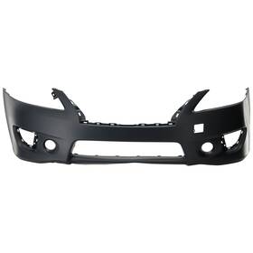 13444452 Aftermarket Replacement Front Bumper Cover For 2013-2014 Nissan Sentra With Fog Lamp Holes Primed Capa