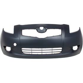 13446359 Aftermarket Replacement Front Bumper Cover For 2007-2008 Toyota Yaris Hatchback With Fog Lamp Holes Primed