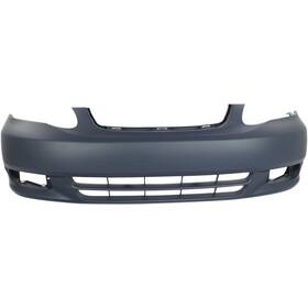 13462813 Aftermarket Replacement Front Bumper Cover For 2003-2004 Toyota Corolla With Fog Lamp Holes Primed