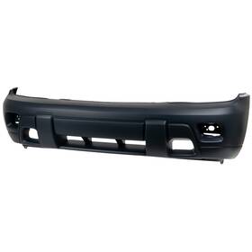 C010316p Aftermarket Replacement Front Bumper Cover For 2002-2005 Chevy Trailblazer With Fog Lamp Holes Primed Top