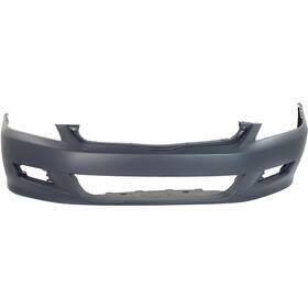 H010342p Aftermarket Replacement New Front Bumper Cover For 2006-2007 Honda Accord Coupe With Fog Lamp Holes Primed