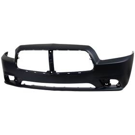 Repd010360pq Aftermarket Replacement New Front Bumper Cover For 2011-2014 Dodge Charger With Fog Lamp Holes Primed Capa
