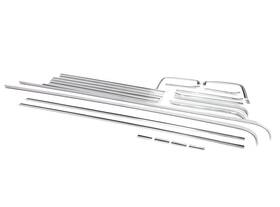 299-4073-8s Amd Auto Metal Direct Complete Premium Body Molding Polished Set Fits C10 Pickup