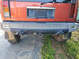 190-01941 American Motors 2003 2004 Hummer H2 Oem Complete Rear Bumper Small Dent