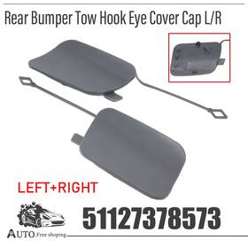 51-12-7-378-573 Aotoparts 888 Rear Bumper Tow Hook Eye Cap Left Right Side For 2014-2018 Bmw X5 F15 Xdrive35i