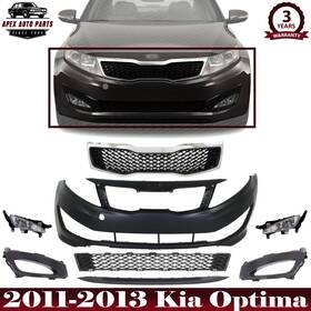 Apex Auto Parts 194967381057 New Front Bumper Cover Fascia And Grille Assembly Kit For 2011-2013 Kia Optima