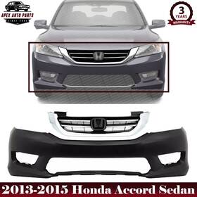 Apex Auto Parts 723650055052 Front Bumper Cover Fascia And Grille Assembly Kit For 2013-2015 Honda Accord Sedan