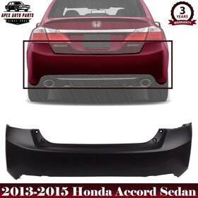 Apex Auto Parts 723650055762 Rear Bumper Cover Primed For 2013-2015 Honda Accord Sedan Model
