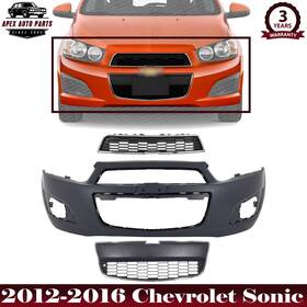 Apex Auto Parts 723650590577 New Front Bumper Cover Fascia And Grille Asembly Kit For 2012-2016 Chevrolet Sonic
