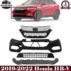Apex Auto Parts 842961143248 Front Bumper Cover Fascia And Grille Assembly Kit For 2019-2022 Honda Hr-v