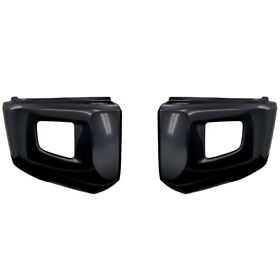 Du01ab Attitude Black Front Bumper Overlay End Cap Cover For 14-21 Tundra No-sensors