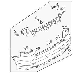 8v4-807-067-l-gru Audi Genuine Bumper Cover