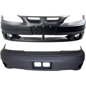 4580 Autoelements Bumper Covers Set Front And Rear For 1999-2005 Pontiac Grand Am