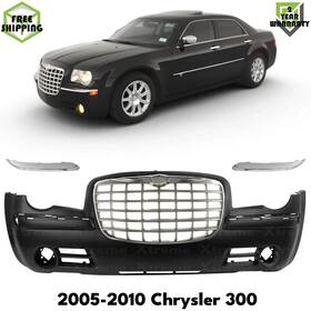 9595003 Autoelements Usa Front Bumper Cover Primed Plastic And Grille Assembly For 2005-2010 Chrysler 300