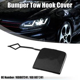 16d807241 Automall Tech 16d807241/16d Front Bumper Tow Hook Cover Car Towing Cap For Vw Jetta 2015-2018 Black