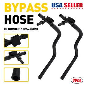 1626437060 Auxito Radiator Hose Assembly Water Bypass Valve Fit For 2012-2013 Toyota Prius V 1/2x