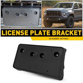 Auxito 4779365 1pcs For 2023-2025 Gmc Canyon Front License Plate Holder Bracket Black 84779365