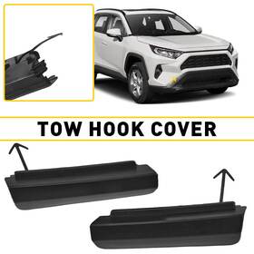 52438-0r901 Auxito For 2019-2020 Toyota Rav4 2x Front Bumper Tow Hook Eye Cap Cover Left And Right